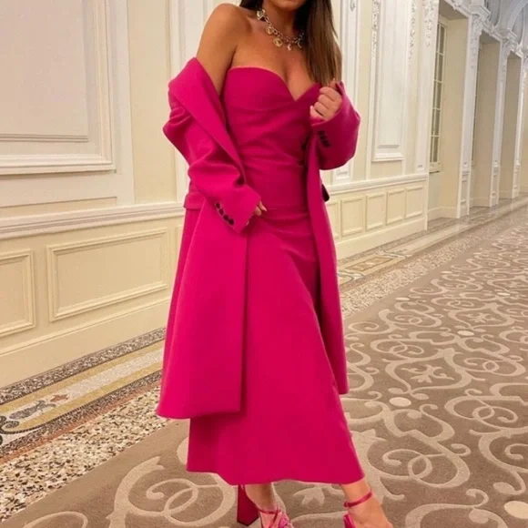 Zara Bustier Midi Dress - Picture 6 of 15